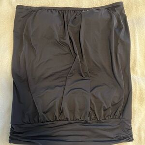 🌴TOMMY BAHAMA Pearl Blouson Bandini swim top S black